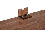 Jofran Inc. Rollins Solid Acacia Usb Charging Work From Home Desk