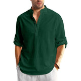 Bellstone Men'S Solid Regular Fit Dress Shirt (Kurta800_Combo_Dark Green_Sky Blue_Xl Dark Green - Sky Blue 2Xl