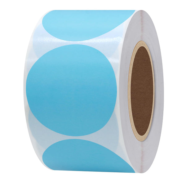 Hybsk 2 inch Circle Color Direct Thermal Stickers Shipping Labels for ...