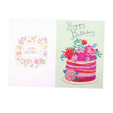 Ecomistiq Creative Diamond Painting Birthday Cards Beaded Gift Card Mosaic Making C | Stitch Kits | Hand Embroidery Kits | Embro