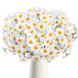 AmyHomie Artificial Flowers, Silk Daisy, Artificial Gerber Daisy for Home Decoration, Artificial Daisy for Wedding Decoration (W