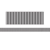 B&W STRIPE WIDE DIECUT DECO TRIM