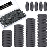 50 Packs Rubber Flat Washers Heavy Duty Abrasion Resistant 3/4 OD X 1/4 ID X 1/8 Inch Thickness Black Neoprene Industrial Rubber
