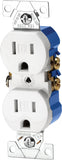 Eaton TR270-9W Tamper Resistant Duplex Receptacle, White