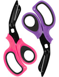MEUUT 2 Pack Trauma Shears Patented Bandage Scissors - Medical Supplies with 8 inch Heavy Duty Medical Scissors for EMT Workers 