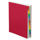 Pendaflex AZ Expanding Desk File, Letter Size, Red Pressboard Cover (11017)