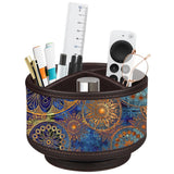 Pen Holder for Desk Organizers and Accessories, 360 Swivel TV Remote Control Holder for Table, Nightstand Organizer Caddy for Of