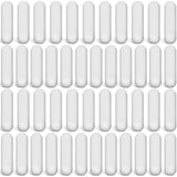 Weewooday 46 Pieces PTFE Magnetic Mixer Stirrer Bar, White Color Stainless Steel Laboratory PTFE Stir Plate Bar, Mixing Plate Ma