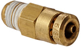 Eaton Weatherhead 1868X2.5X1 Brass CA360 D.O.T. Air Brake Tube Fitting, Male Connector, 1/16 NPT Male x 5/32 Tube OD