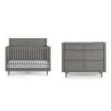 Child Craft Surrey Hill Crib and Dresser Nursery Set, 2-Piece, Includes 4-in-1 Convertible Crib and 3-Drawer Dresser, Grows with