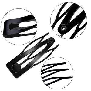 30,60 80 Pack Black 2 Inch Women Metal Snap Hair Clips Accessories No Slip Hair Barrettes Girls Women Hair Accessories (Black 10