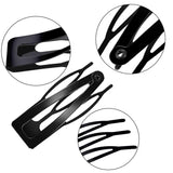 30,60 80 Pack Black 2 Inch Women Metal Snap Hair Clips Accessories No Slip Hair Barrettes Girls Women Hair Accessories (Black 10