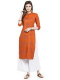 Gosriki Women'S Rayon Kurta (Kur190031-S_Small_Orange),Orange,,B07QDCNN8J