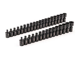 TEKTON 3/8 Inch Drive 6-Point Universal Joint Impact Socket Set, 34-Piece (1/4-1 in., 6-24 mm) | SID97005