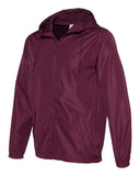 Independent Trading Co. Unisex Lightweight Windbreaker Full-Zip Jacket - Maroon, Xl