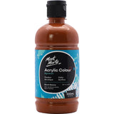 Mont Marte Signature Burnt Sienna Acrylic Paint, 16.9oz (500ml), Semi-Matte Finish, Suitable for Canvas, Wood, Fabric, Leather, 