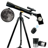 SpectrumOI Telescope for Kids & Adults - Astronomy Gift, 60mm Aperture Refractor with Carry Bag & Phone Holder