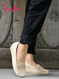 Shoetopia Smart Casual Buckle Detailed Cream Loafers For Girls-Eu39,Cream,6,B0D5HH7VPM