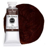 DA VINCI PAINTS Professional Artist Oil Paint, Burnt Umber, 37mL