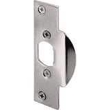 PrimeLine U 9474 Security Latch Strike, 11/8 In. x 41/4 In., Stamped Steel Construction, ChromePlated Finish (Single Pack)