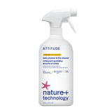 ATTITUDE Shower & Tile Cleaner Spray, EWG Verified, Bathroom Cleaner Removes Soap Scum & Grime, Plant-Based & Vegan, Citrus Zest