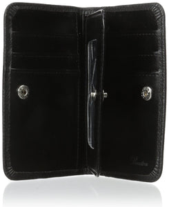 Buxton Hudson Pik-Me-Up Snap Card Case, Black