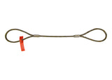 Sling, Wire Rope, L6Ft, VLL2800Lb, Dia3/8In