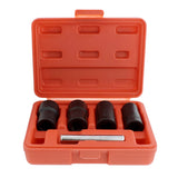 Abn Twist Socket Set Lug Nut Remover Extractor Tool - 5 Piece Metric Bolt And Lug Nut Extractor Socket Tools