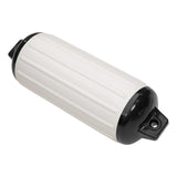 Taylor Made Super Gard Boat Fender, White (8.5 x 26) Double-Molded Ends, Ribbed Technology to Minimize Roll, Rubber Football Nee