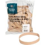 Business Source 15727 Rubber Bands,Size 107,1 lb./BG,7Inch x5/8Inch ,Natural Crepe