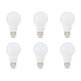 Amazon Basics 60W Equivalent, Daylight White, Non-Dimmable, 10,000 Hour Lifetime, A19 LED Light Bulb , 6-Pack