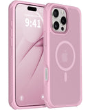ZOYTONE Magnetic for iPhone 16 Pro Case, Compatible with MagSafe, Threaded Border Non-Slip, 4 Cornered Pro Drop Protection, Allo