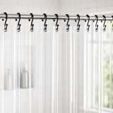 No Smell Shower Curtain Liner 72x72 Clear - PEVA Plastic Shower Curtain for Bathroom, PVC-Free Waterproof Clear Shower Liner wit