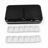 Empty Watercolor Tins Palette Paint Case with 12 Pcs Half Pans