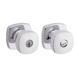 Kwikset Arroyo Knob Entry Door Knob with Lock and Key, Secure Keyed Handle Exterior Doorknob, Front Entrance and Bedroom, Polish