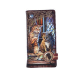 Nemesis Now Purrlock Holmes Embossed Purse, Brown, 18.5Cm