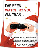 OJsensai Humor Christmas Card for Women Men Him Her, Rude Xmas Gifts for Boyfriend Girlfriend Husband Wife