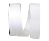 Reliant Ribbon Grosgrain Texture Ribbon, 11/2 Inch X 50 Yards, White