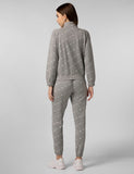 FYLTR Women's Stand Collar Jacket & Jogger Co-ord Set - Full Zipper | Contrast Drawstring | Utility Pockets |Rib Hem & Cuff,Grey-Tastic