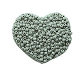 4mm Gray Seed Beads About 1600pcs/110Grams in Bag,6/0 Glass Craft for Making Earrings, Waist Jewelry, DIY Handmade Seed Beads (G