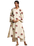 Gosriki Women'S Rayon Viscose Printed Straight Kurta With Pant (Janya Maroon-Vks01-Gs_L_Maroon_Large),Maroon,,B0F6NNF78B