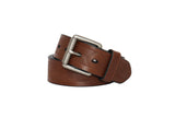 Chris Cross MenS Leather Belt (Brown | Waist 36 Inches | Arrow Pattern)