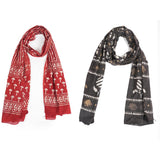Rai Sahab Female Stole/Scarf For Girl/Ladies Cotton Blend Ethnic Pattern Solid Scarves For Women(Stco15)