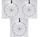 Floral Garden (Set of 3) HT Bicycle Wheel Style Metal Wreath Form Frame. Great for Making DIY, Various Craft Projects, 14in Fra