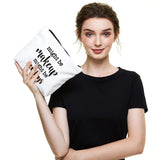 IHopes+ Funny Makeup Bag Gift for Women Best Friends Sister Teen Girls| Cute Makeup Zipper Pouch Bag Cosmetic Travel Accessories