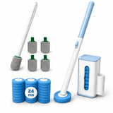 Disposable Toilet Brush 24 Refills & Pumice Stone Toilet Bowl Cleaner 5Pack