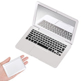 Psyqtsuary Mini Laptop Mirror, 1 Pcs Small Laptop Shaped Mini Compact Mirror Portable Small Pocket Mirrors Folding Computer Mirr