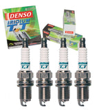 4 pc DENSO Iridium TT Spark Plugs compatible with Honda CR-V 2.0L 2.4L L4 2000-2009
