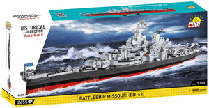 Cobi Historical Collection World War Ii Battleship Missouri (Bb-63),2655 Pieces