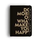 Mooch Do More Of What Makes You Happy Cover 120 Gsm Paper Diary | Brown Paper (Khaki) & Coffee Scented | Handcrafted Diary With 